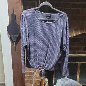 A. Byer Lavender Long Sleeve Top